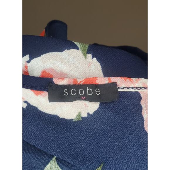 Scobe Blue Floral Romper Medium - Picture 6 of 7